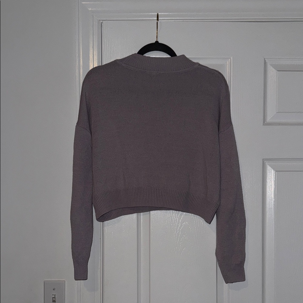 Divided Women's Lavander Crew Neck Sweater